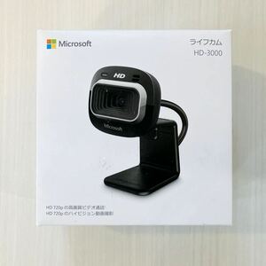 マイクロソフト LifeCam HD-3000 T3H-00019 /webカメラ HD 720p 内蔵マイク web会議 USB-A 有線タイプ Windows 10/8.1/8/7対応(ブラック)