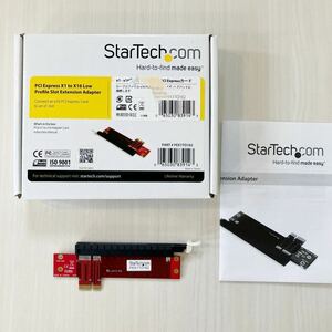 StarTech.com PCI Express x1-x16変換カード ロープロファイル用スロット拡張アダプタ(PCIe x1からx16へ) PEX1TO162
