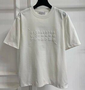 Maison Margiela メゾン マルジェラ トップス Tシャツ メンズ レディース シンプル カジュアル ホワイト Ｌ