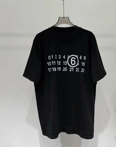 Maison Margiela メゾン マルジェラ トップス Tシャツ シンプル メンズ ユニセックス ブラック L