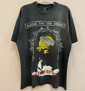 SAINT MICHAEL セントマイケル Tシャツ 半袖 トップス メンズ レディース 綿 ストリート ブラック M