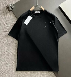Maison Margiela メゾン マルジェラ トップス Tシャツ メンズ レディース シンプル ブラック Ｌ