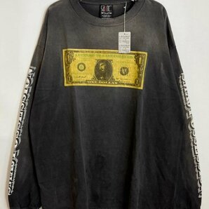 SAINT MICHAEL セントマイケル Tシャツ 長袖 メンズ レディース トップス プリント ダークグレー Lの画像1