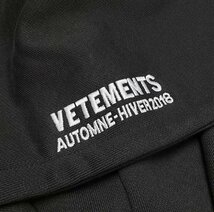 VETEMENTS ヴェトモン トップス パーカー トレーナー メンズ レディース カジュアル ブラック L_画像8