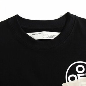 OFF WHITE オフホワイト トップス Tシャツ メンズ レディース ストリート カジュアル ブラック XLの画像3