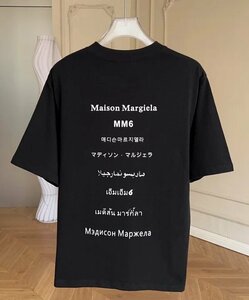 Maison Margiela メゾン マルジェラ トップス Tシャツ メンズ ユニセックス シンプル ブラック L