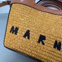 MARNI マルニ バッグ ハンドバッグ レディース カジュアル ショッピング 牛革 編み物 画像通り_画像8