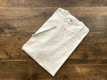 80s【HANES】無地 ホワイト Tシャツ size XL 46/48 USA製 裾袖シングル コットン100% ヴィンテージ/ヘインズ 白Tee アメリカ製 70s_画像7