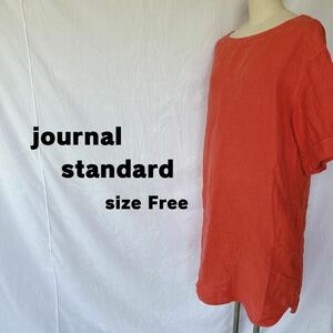 journal standard ジャーナルスタンダード　ワンピース チュニック　シャツ オレンジ　F