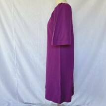 PROPORTION BODY DRESSING ニットワンピース 半袖　紫　3_画像2