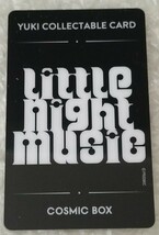 ◆YUKI◆ ファンクラブ会員限定LIVE「YUKI LIVE little night music」COLLECTABLE CARD コレクタブルカード_画像2