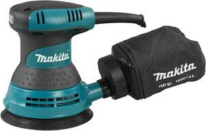 マキタ(Makita) ランダムオービットサンダ ペーパー寸法 125mm 電源コード式 ダストバッグ・サンディングディスク (粒