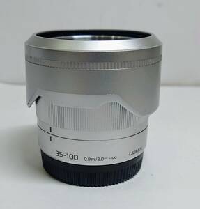 Y-42213N Panasonic H-FS35100 LUMIX G VARIO 1:4.0-5.6/35-100 ASPH Φ46 MEGA レンズ 中古品 現状品 保管品 動作未確認 使用感あり 