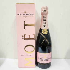 C-05073K【未開栓】MOET&CHANDON CHAMPAGNE ROSE 容量750ml アルコール12% シャンパン ロゼ モエ シャンドン ヘネシー お酒 お祝い 保管品