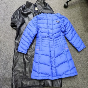 Y-05255K【1円スタート】ダウン コート 2点セット Patagonia パタゴニア Sサイズ ガールズ レディース レザーコート Mサイズ メンズ 中古