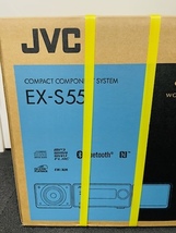 C-6M　【新品　未開封】 JVCケンウッド EX-S55-T ウッドコーン Bluetooth搭載 ハイレゾ音源再生 録音対応USB端子搭載 コンパクトブラウン_画像2