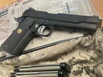 東京マルイ MEUコルト ガバメント 1911 社外 インナーバレル オマケ 社外バルブ交換済み 予備マガジン 付きMARUI ガスブローバック_画像7