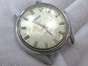 ☆SEIKO セイコー skyLiner スカイライナー 6100-8000 シルバー文字盤 21石 手巻き 不動 ジャンク品 フェイスのみ メンズ 腕時計☆