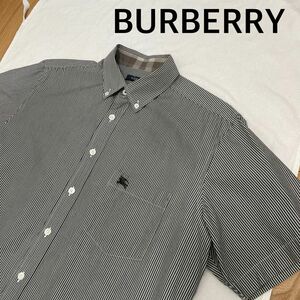 BURBERRY バーバリー　半袖シャツ ストライプシャツ ボタンダウンシャツ