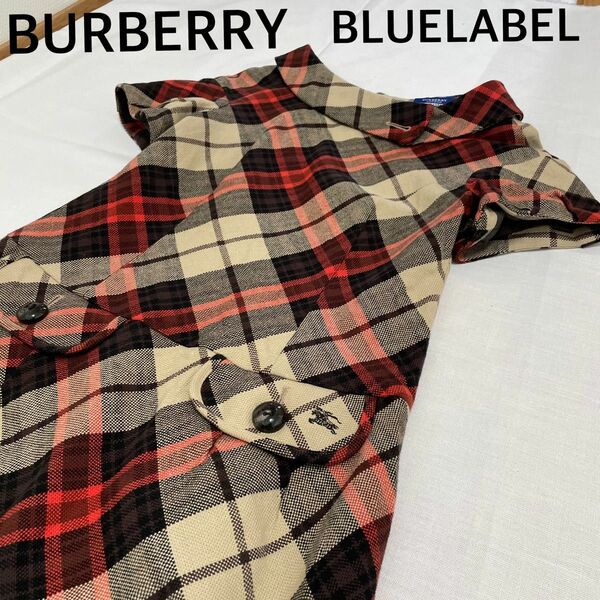 BURBERRY BLUELABEL バーバリーブルーレーベル　半袖 ワンピース