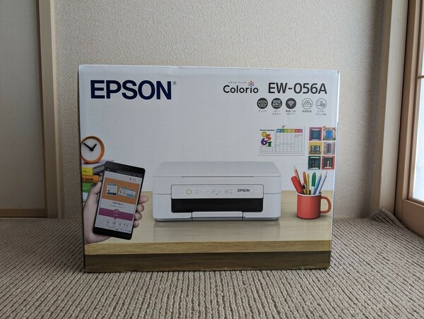 EW-056A インクジェット プリンター　エプソン EPSON　カラリオ　複合機　無線LAN（インク MED-4CL なし） EW-052Aの後継機　Colorio