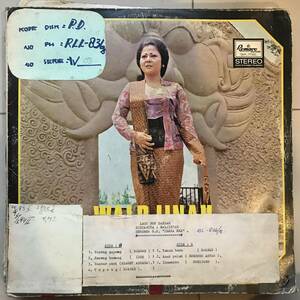 LP Indonesia「 Waldjinah 2 」インドネシア Tropical Jazzy Kerontjong Solo Pop 70's 幻稀少盤 クロンチョン 国宝的歌手