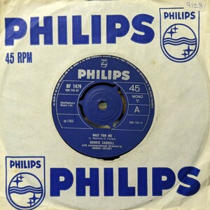  ☆RONNIE CARROLL/WAIT FOR ME1966'UK PHILIPS7INCH