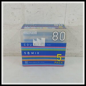 maxell マクセル MD ミニディスク 80分 ×5枚セット CUMD80MIX 5色MIX