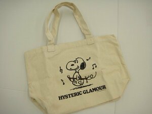 HYSTERIC GLAMOUR x SNOOPY ヒステリックグラマー×スヌーピー キャンバストートバッグ 美品