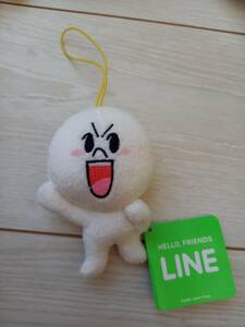 HELLO　FRIENDS　LINE　ラインフレンズ　ムーン　シーン　マスコット２　紙タグ付き　ぬいぐるみ　ストラップ　景品用　非売品