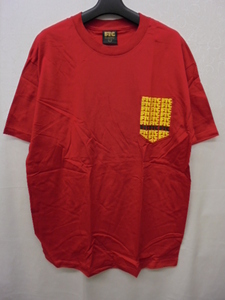 【KCM】ful-44-L★長期保管品★メンズ　半袖Tシャツ 『FTC　For the City』　レッド　サイズ：L