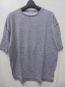 【KCM】ful-72-XL★古着・中古★メンズ　裏パイル 半袖Tシャツ 『stayuplate』　グレー系　サイズ：XL