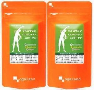 ★送料無料★グルコサミン&コンドロイチン&コラーゲン(2025.9~) 約6ヶ月分(3ヶ月分270粒入×2袋)オーガランド サプリメント