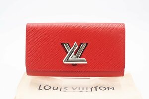 ☆安心の３大保証☆ ABランク ≪LOUIS VUITTON ルイ ヴィトン/二つ折り長財布≫ M61179 エピ ポルトフォイユ ツイスト コクリコ レッド 美