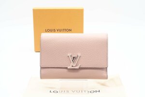 ☆安心の３大保証☆ Bランク ≪LOUIS VUITTON ルイ ヴィトン/三つ折り財布≫ M62156 ポルトフォイユ カプシーヌ コンパクト ピンク 送料込