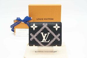 ☆安心の３大保証☆ Bランク ≪LOUIS VUITTON ルイ ヴィトン/二つ折り財布≫ M81139 モノグラム アンプラント ブロデリー クレア ノワール