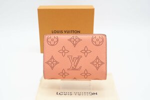 ☆安心の３大保証☆ ABランク ≪LOUIS VUITTON ルイ ヴィトン/二つ折り財布≫ M81419 マヒナ ポルトフォイユ クレア トロピカルコーラル 美