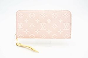 ☆安心の３大保証☆ Bランク ≪LOUIS VUITTON ルイ ヴィトン/ジッピーウォレット≫ M81279 アンプラント ピンク ベージュ イエロー 送料込