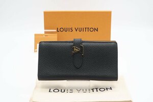 ☆安心の３大保証☆ ABランク ≪LOUIS VUITTON ルイ ヴィトン/二つ折り長財布≫ M81330 トリヨン LV ヴェルティカル ウォレット カプシーヌ