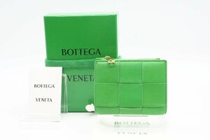 ☆安心の３大保証☆ ABランク ≪BOTTEGA VENETA ボッテガ ヴェネタ/二つ折り財布≫ 706010 スモール カセット 二つ折りファスナー 送料無料