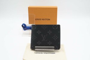 ☆安心の３大保証☆ ABランク ≪LOUIS VUITTON ルイ ヴィトン/二つ折り財布≫ M62545 モノグラム エクリプス ポルトフォイユ マルコ NM 美