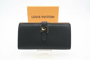 ☆安心の３大保証☆ Aランク ≪LOUIS VUITTON ルイ ヴィトン/二つ折り長財布≫ M81330 トリヨン LV ヴェルティカル ウォレット カプシーヌ