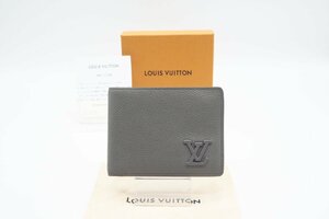 ☆安心の３大保証☆ Bランク ≪LOUIS VUITTON ルイ ヴィトン/二つ折り財布≫ M81026 アエログラム ポルトフォイユ ミュルティプル グレー