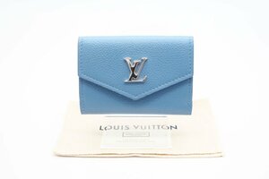 ☆安心の３大保証☆ Aランク ≪LOUIS VUITTON ルイ ヴィトン/三つ折り財布≫ M67861 ポルトフォイユ ロックミ二 ブルーエ ブルー 送料無料