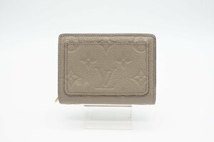 ☆安心の３大保証☆ ABランク ≪LOUIS VUITTON ルイ ヴィトン/二つ折り財布≫ M80152 ポルトフォイユ クレア アンプラント ベージュ 美品