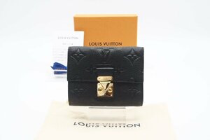 ☆安心の３大保証☆ ABランク ≪LOUIS VUITTON ルイ ヴィトン/三つ折り財布≫ M80880 アンプラント ポルトフォイユ メティス コンパクト 黒