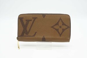 ☆安心の３大保証☆ Bランク ≪LOUIS VUITTON ルイ ヴィトン/ジッピーウォレット≫ M69353 モノグラム ジャイアント リバース ブラウン 茶