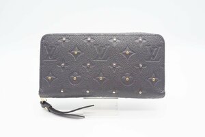 ☆安心の３大保証☆ Bランク ≪LOUIS VUITTON ルイ ヴィトン/ジッピーウォレット≫ M61442 モノグラム アンプラント スタッズ ロゴ グレー