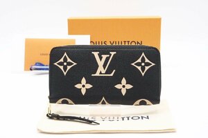 ☆安心の３大保証☆ ABランク ≪LOUIS VUITTON ルイ ヴィトン/ジッピーウォレット ≫ M80481 バイカラー モノグラム アンプラント ブラック