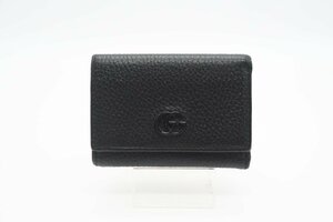 ☆安心の３大保証☆ Bランク ≪GUCCI グッチ/三つ折り財布≫ 644407 GGマーモント 三つ折り ウォレット レザー ロゴ ブラック 黒 送料無料